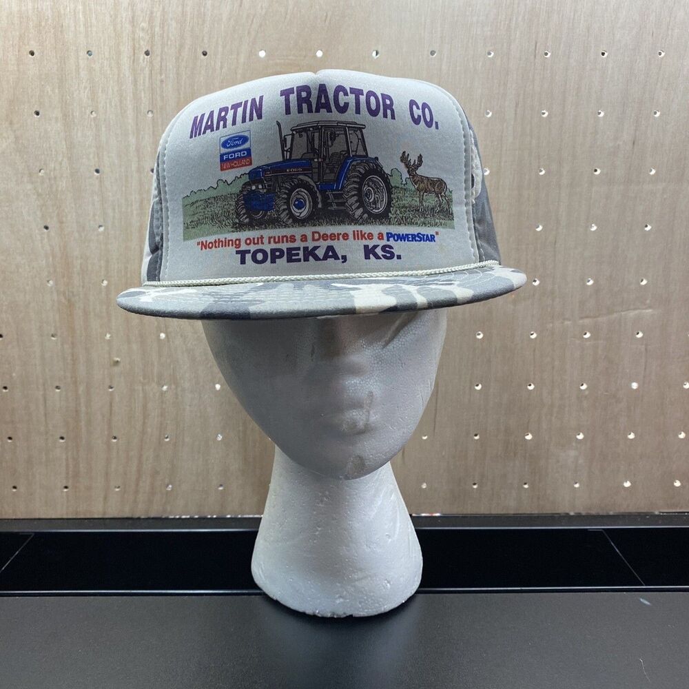 Martin Tractor Co Ropebill Camo Snapback Ford Powerstar Topeka Kansas
